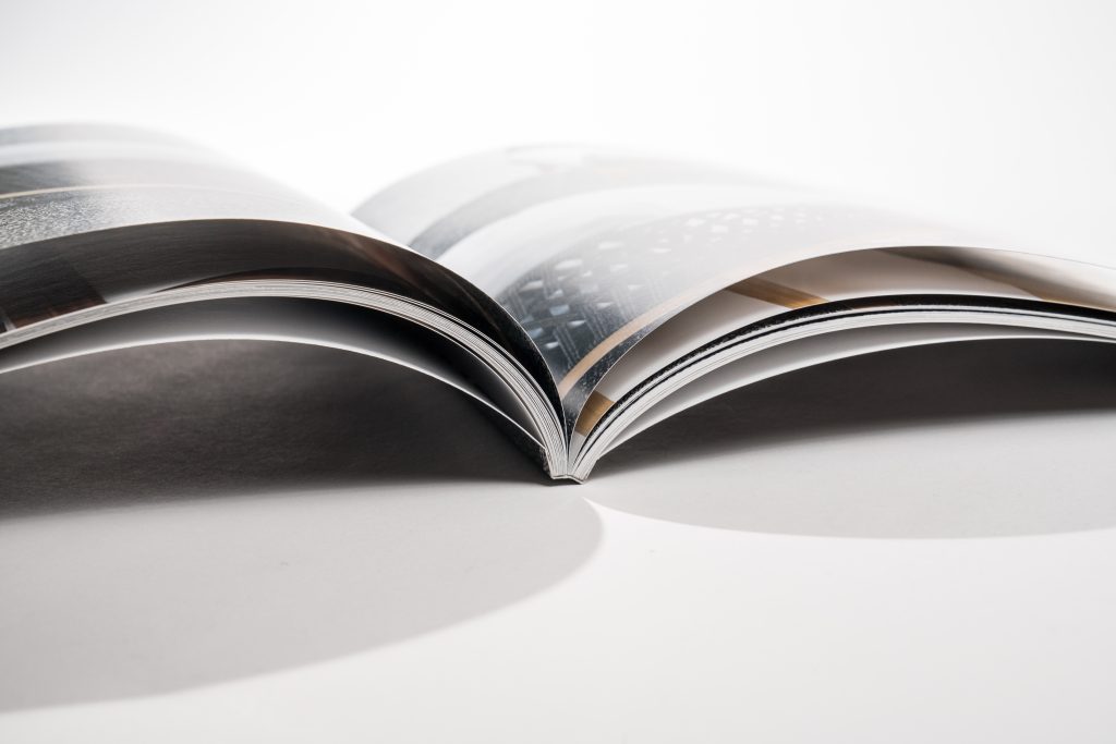 Booklet opened to middle page.