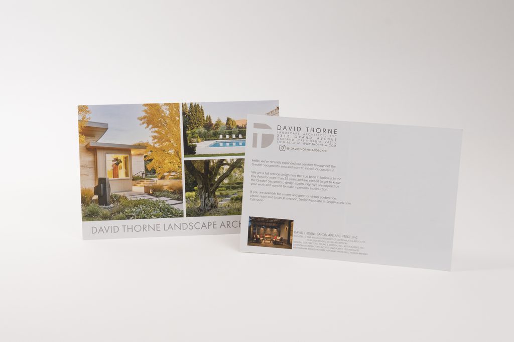 two postcards beside each other