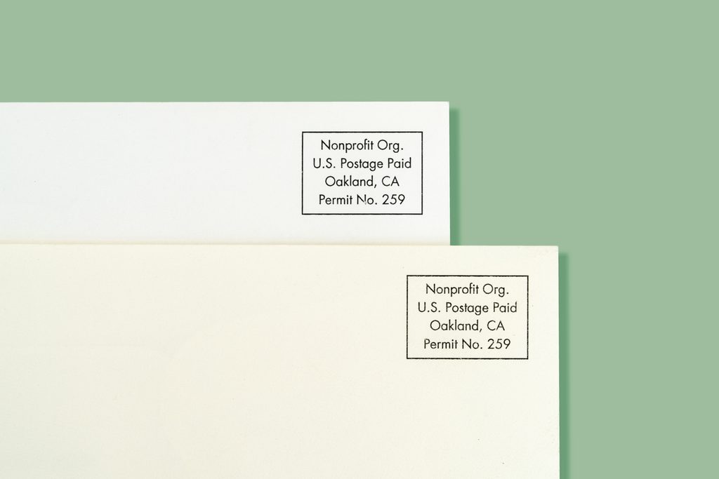 nonprofit mailing stamp
