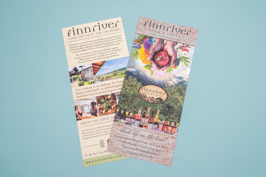 two trifold brochure together