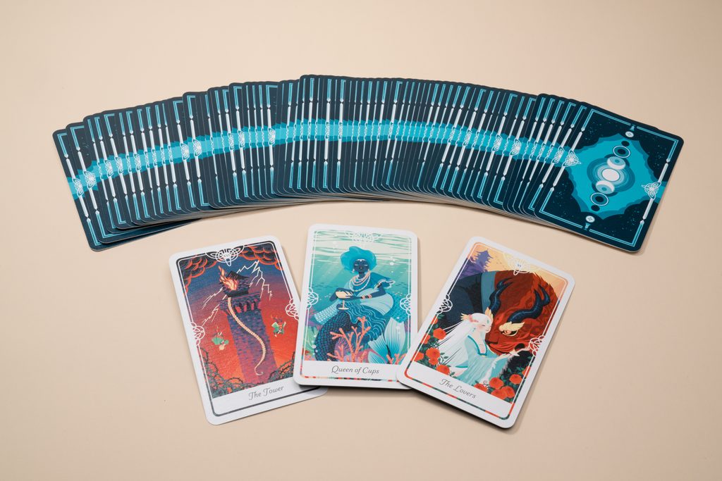 card decks grouped into two