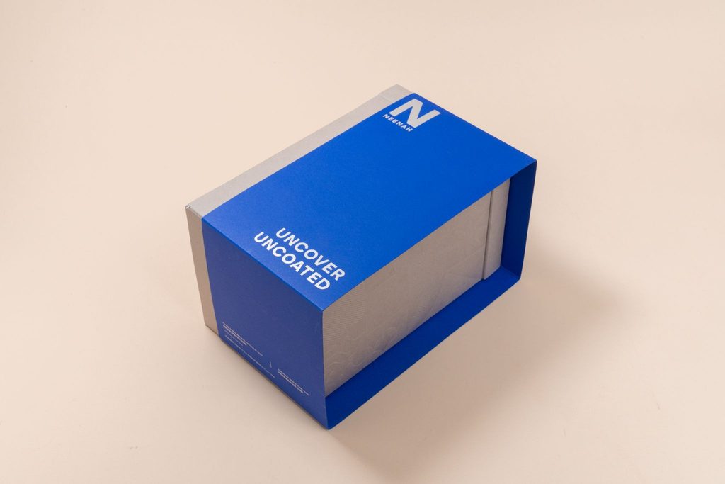 Image shows a box sleeve, which provides branding and holds the package together.