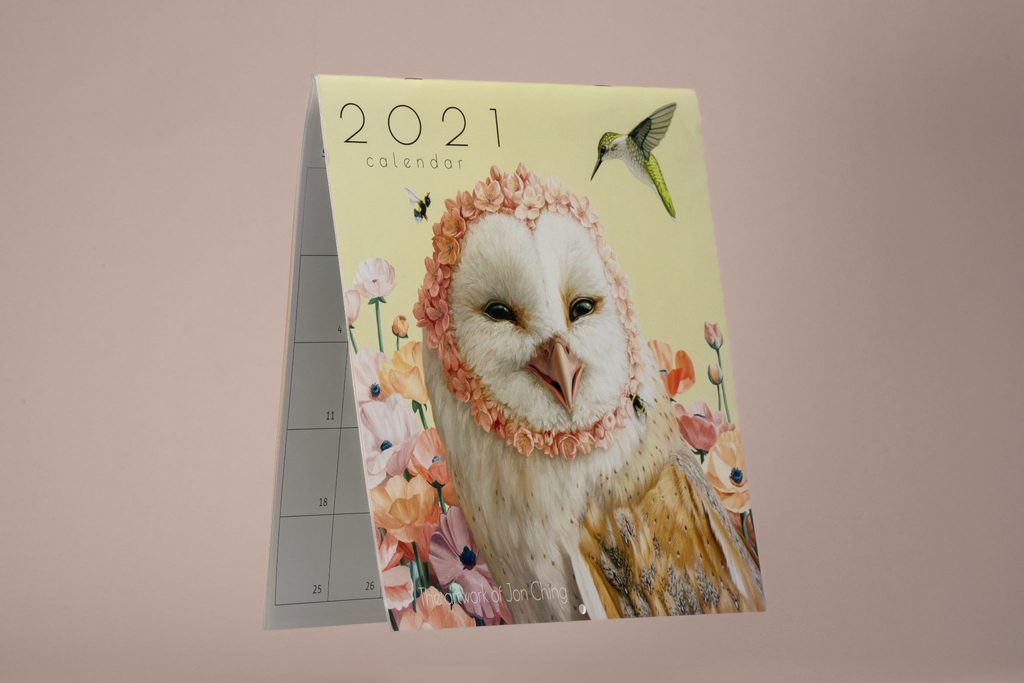 Image shows a custom calendar for small business marketing